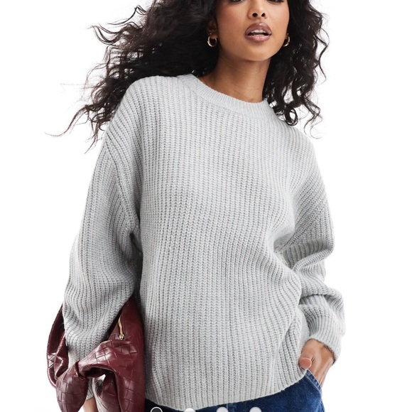 ASOS Cream Ribbed Sweater - Picture 1 of 7